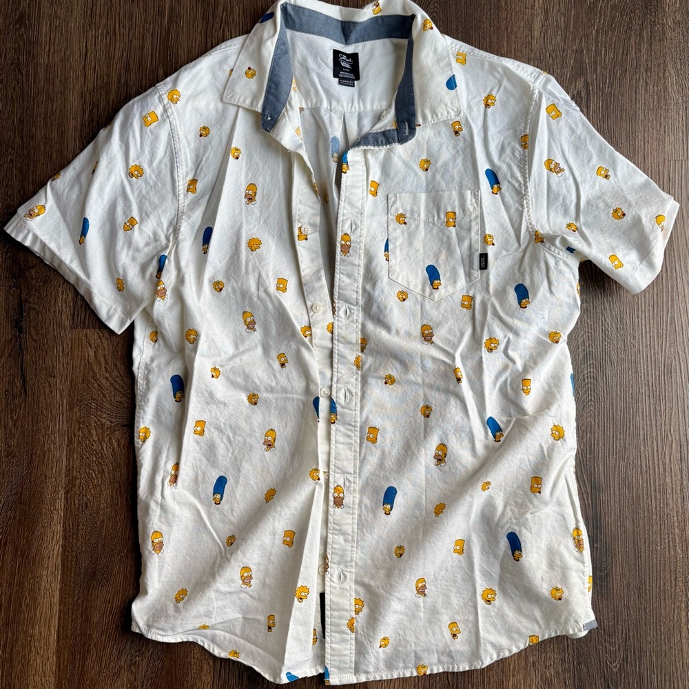Vans Simpson’s button up short sleeve shirt